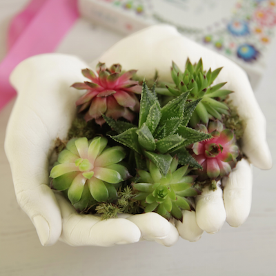 Mother's Day Hand Cast Succulent Planter